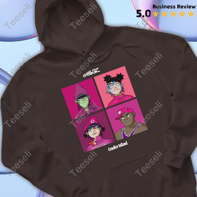 Four Squares Gorillaz Cracker Island shirt, hoodie, sweater, longsleeve and  V-neck T-shirt